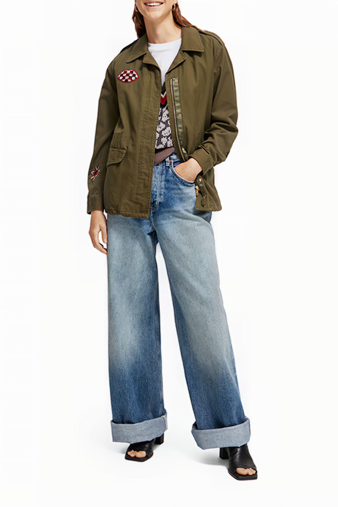 EMBROIDERED FESTIVAL JACKET MILITARY 3