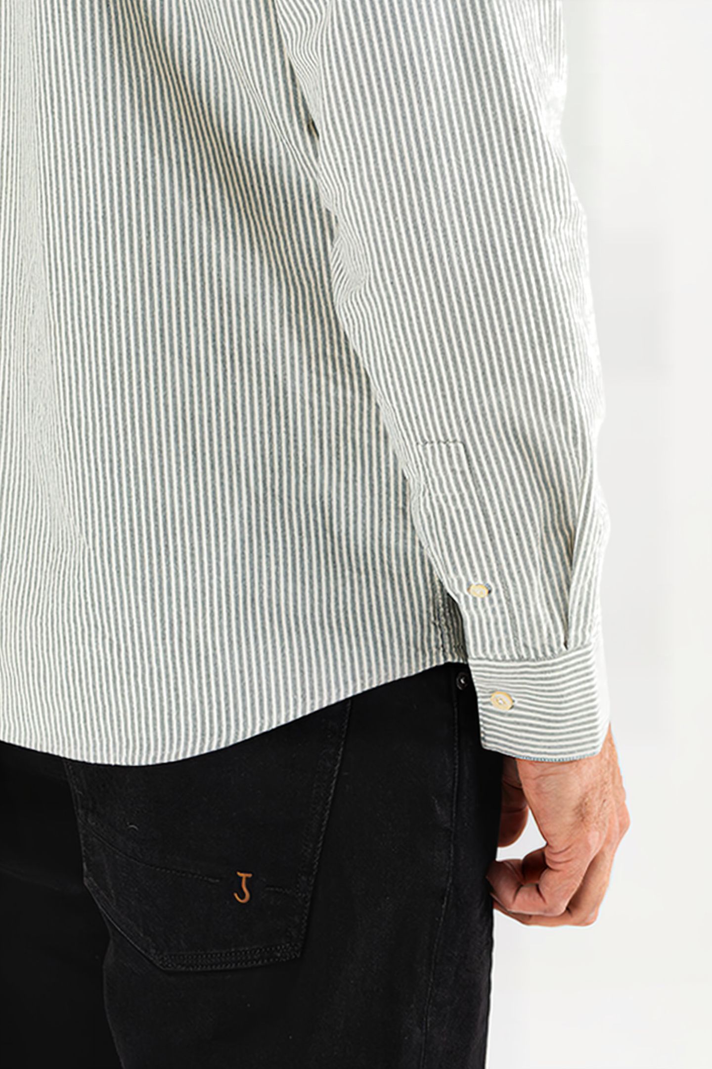 AIDAN OXFORD STRIPE SHIRT LAVA 6