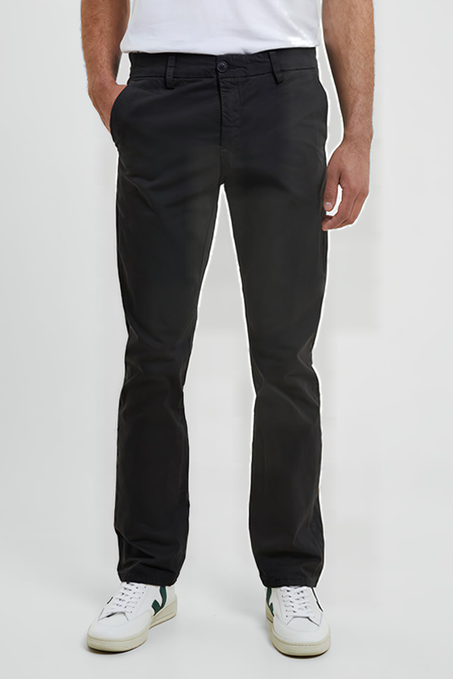 CHINO TROUSER BLACK 1