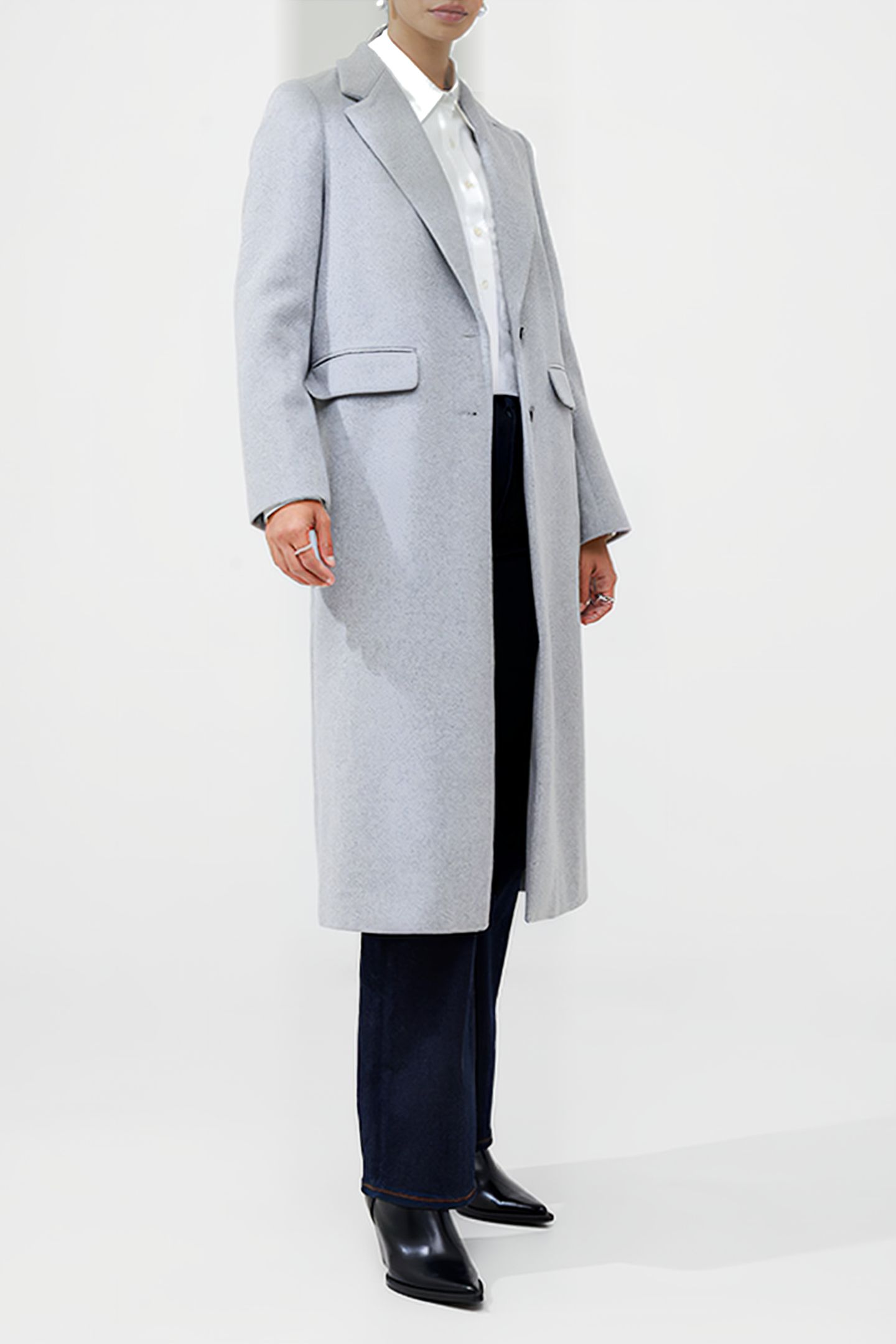 FAWN FELT COAT BLACK 3