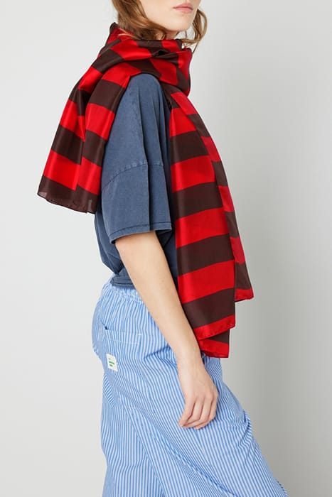 SCARF MARINIERE MARRON ROUGE 4