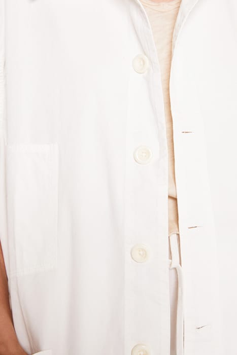 SLEEVELESS JACKET WITH SHIRT COLLAR BLANC 5