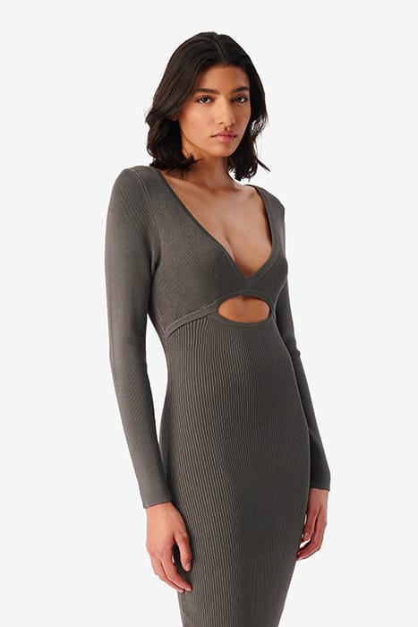 EUGENIA DRESS IN STONE GREY 4