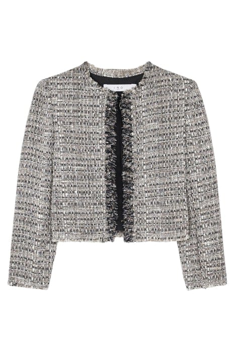 ZICO CROPPED JACKET IN SILVER 4