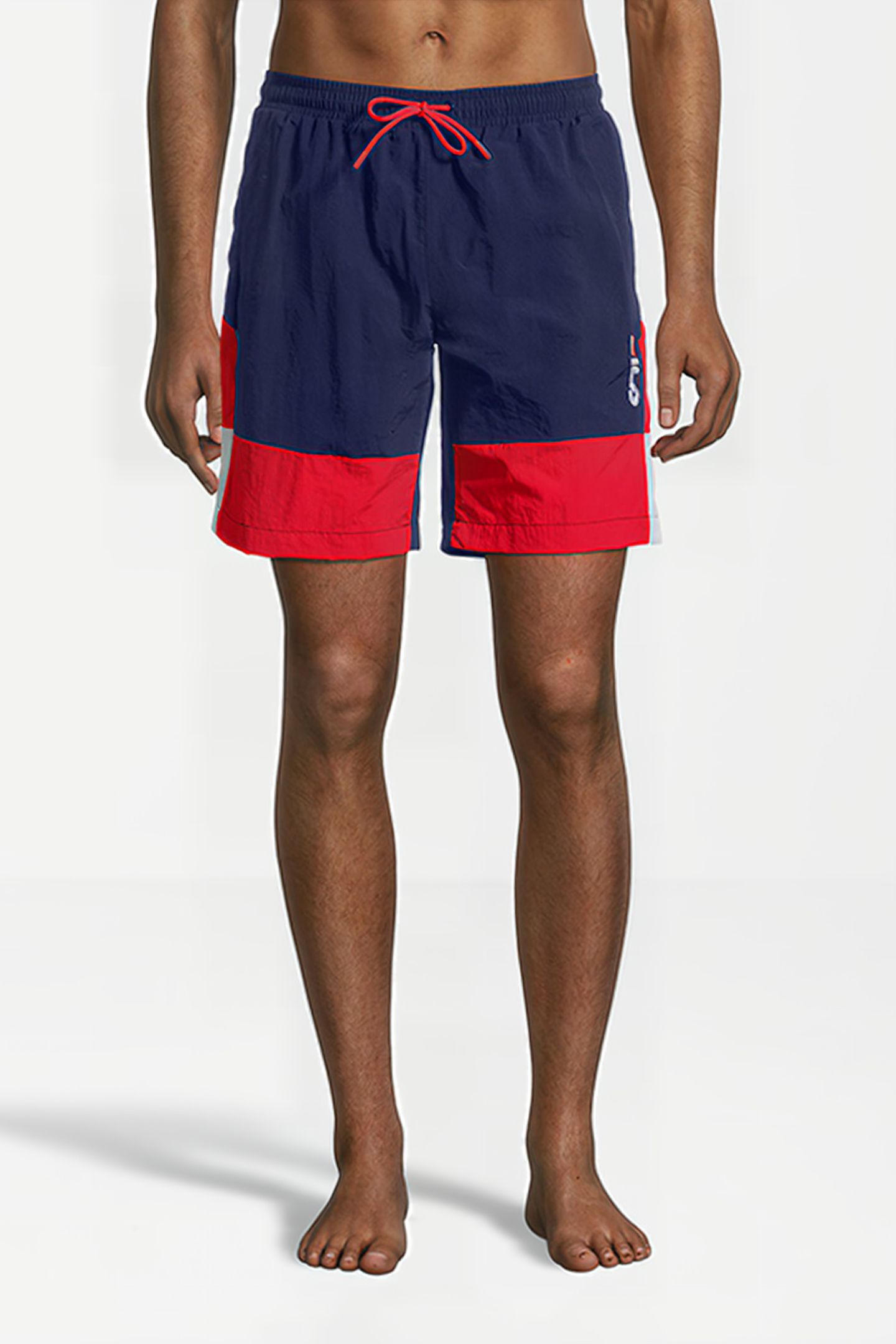 SCIACCA SWIM SHORTS MEDIEVAL BLUE-TRUE RED-BRIGHT WHITE 1