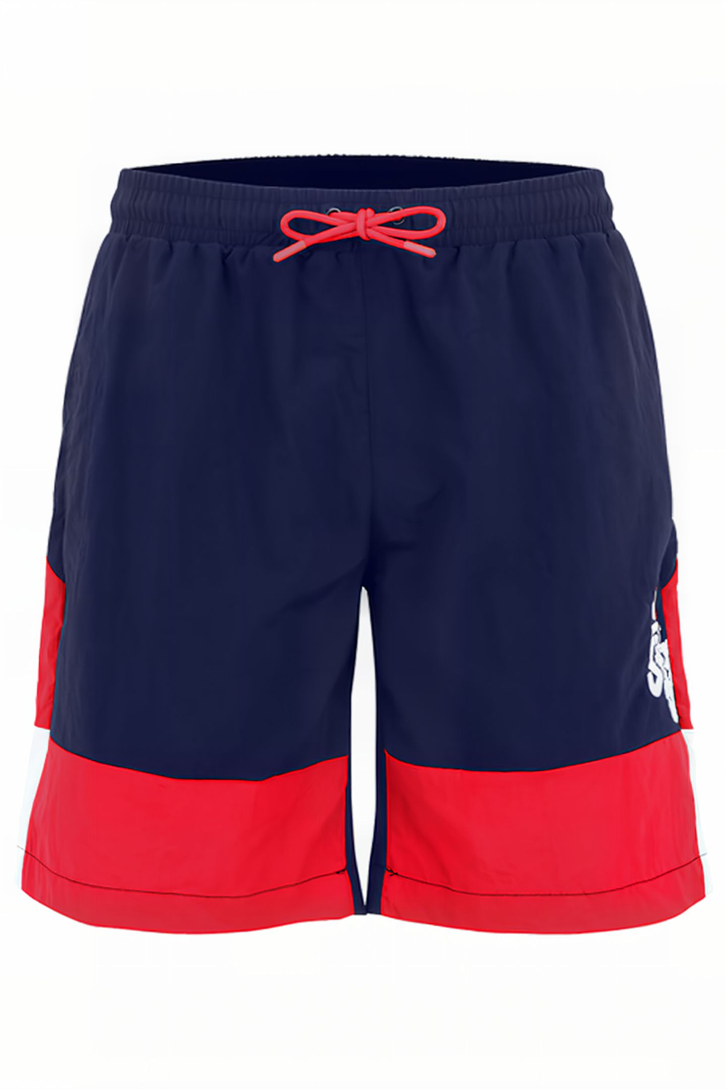 SCIACCA SWIM SHORTS MEDIEVAL BLUE-TRUE RED-BRIGHT WHITE 4