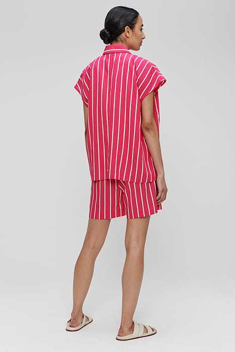 STRIPED SHORTS CARMINE ROSE 3