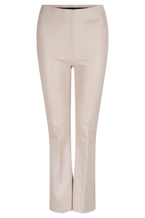 NOME CRP FLARE LEATHER PANTS CHALK 3