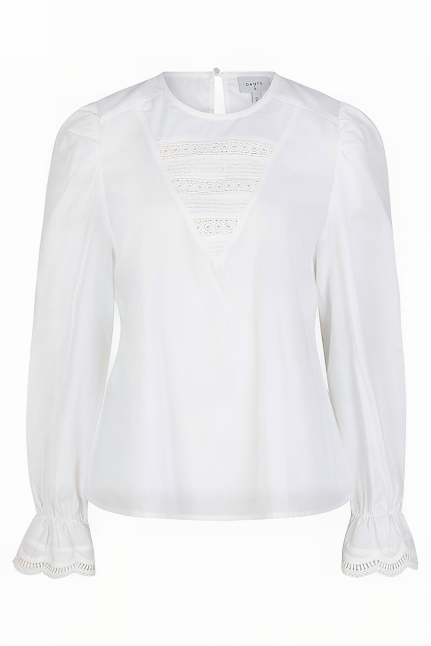 SHAUNA SMOCKED LACE TOP MILK WHITE 3