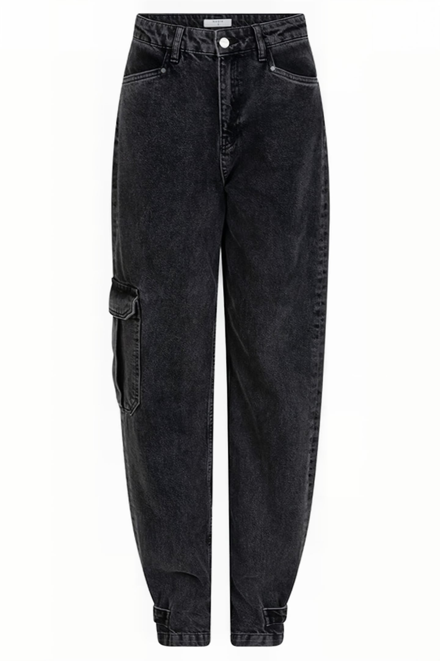 PRESTON CARGO JEANS WASHED BLACK 3