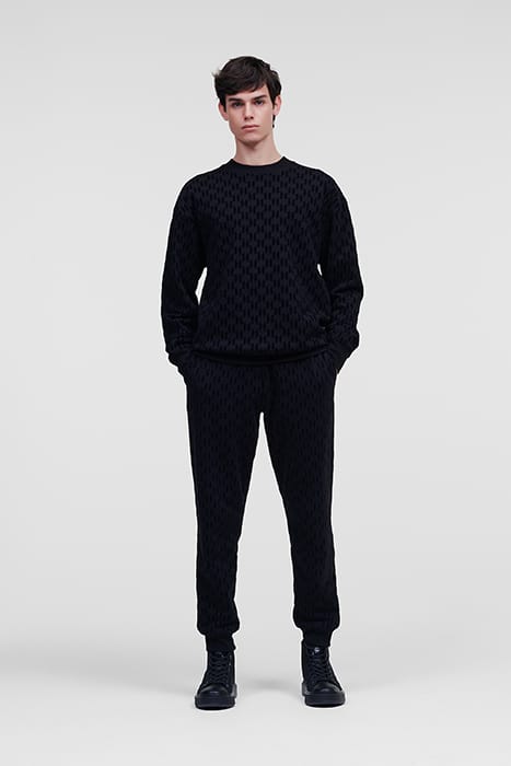 UNISEX ALLOVER KL FLOCK SWEATS BLACK 2
