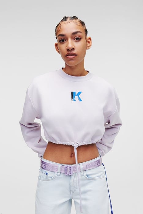 KLJ RELAXED TIED SWEAT LAVENDER BLUE 1