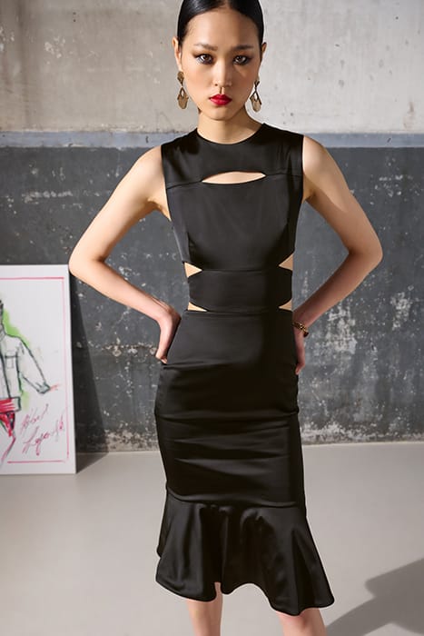 CUT OUT DRESS BLACK 7
