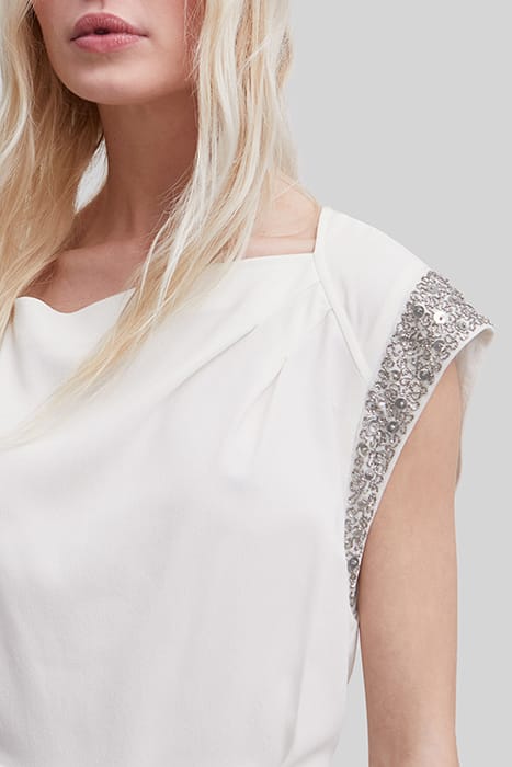 WHITE JUMPSUIT WITH BEADS AND SEQUINS 5
