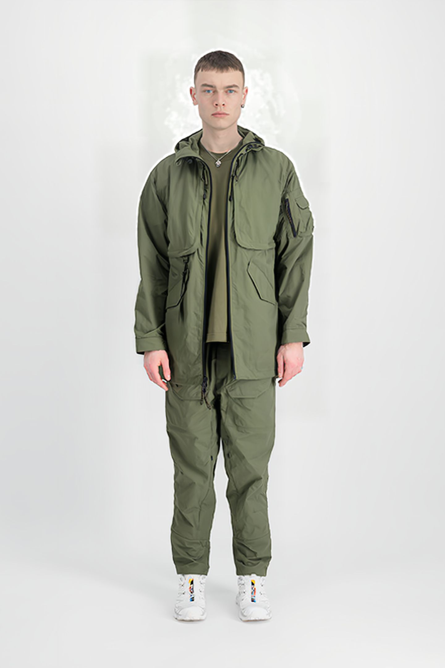 UTILITY FISHTAIL JACKET UV SAGE-GREEN 1