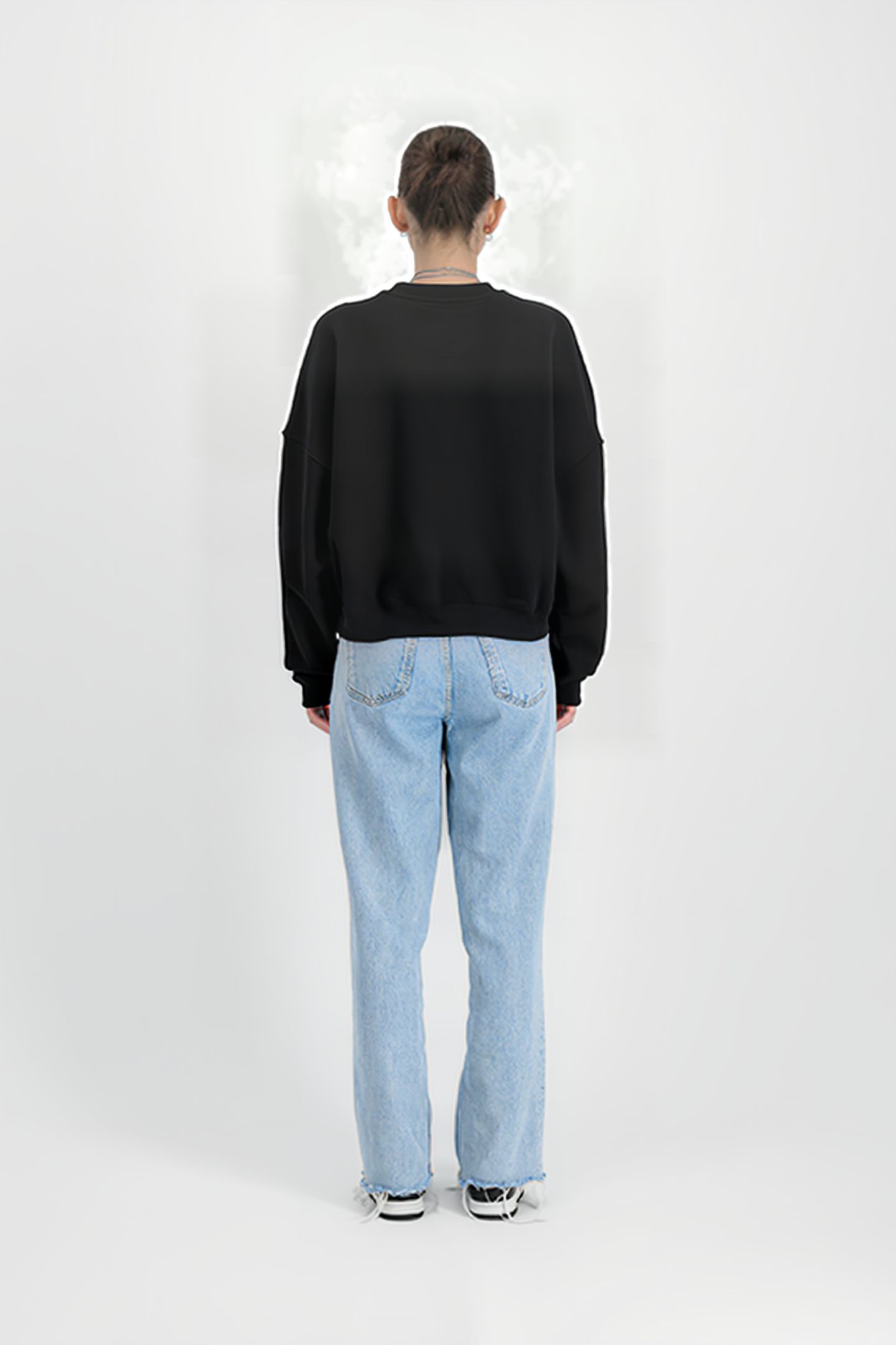 ALPHA ESSENTIALS RL SWEATER BLACK 2