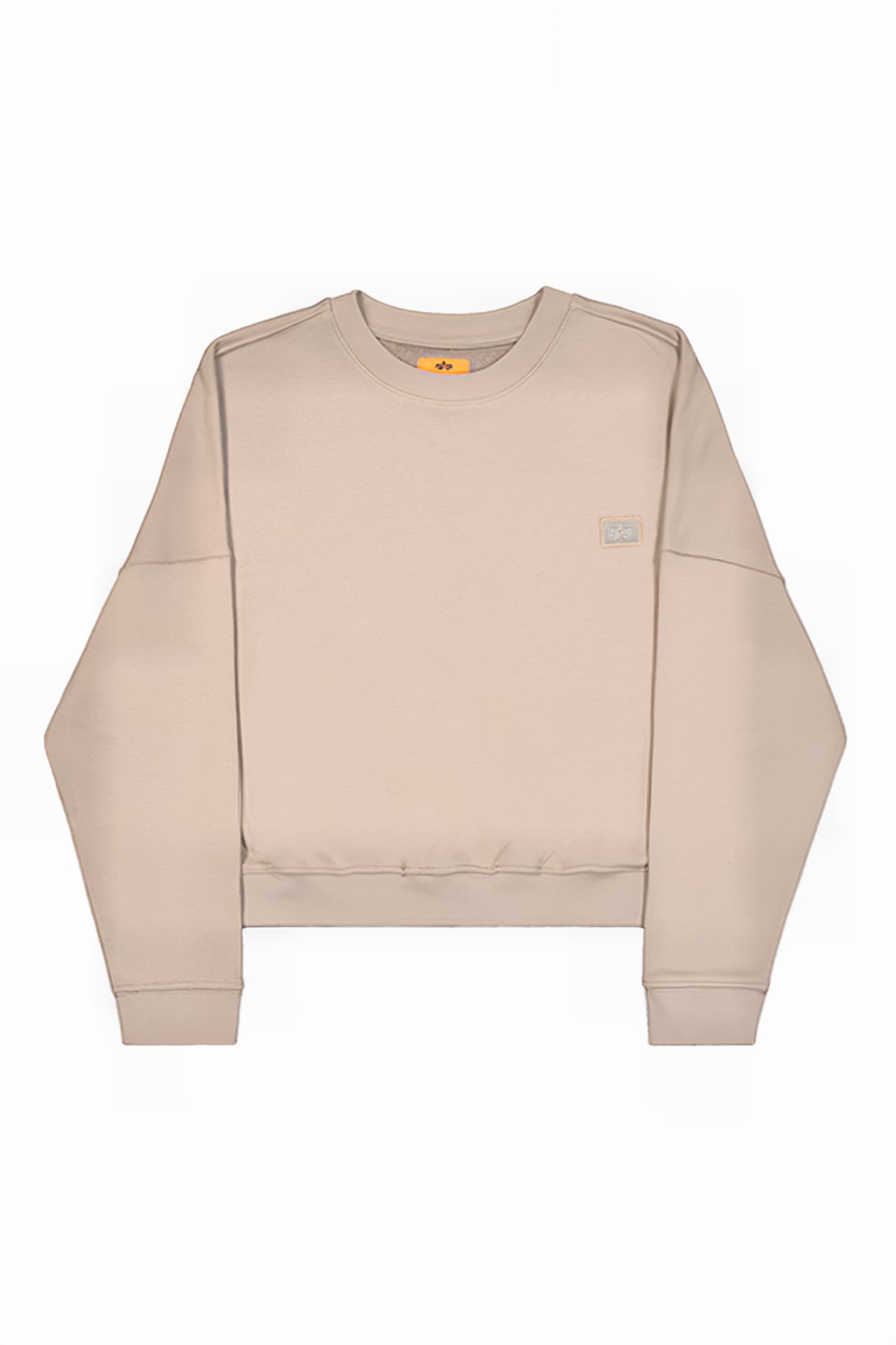 ALPHA ESSENTIALS RL SWEATER VINTAGE SAND 3