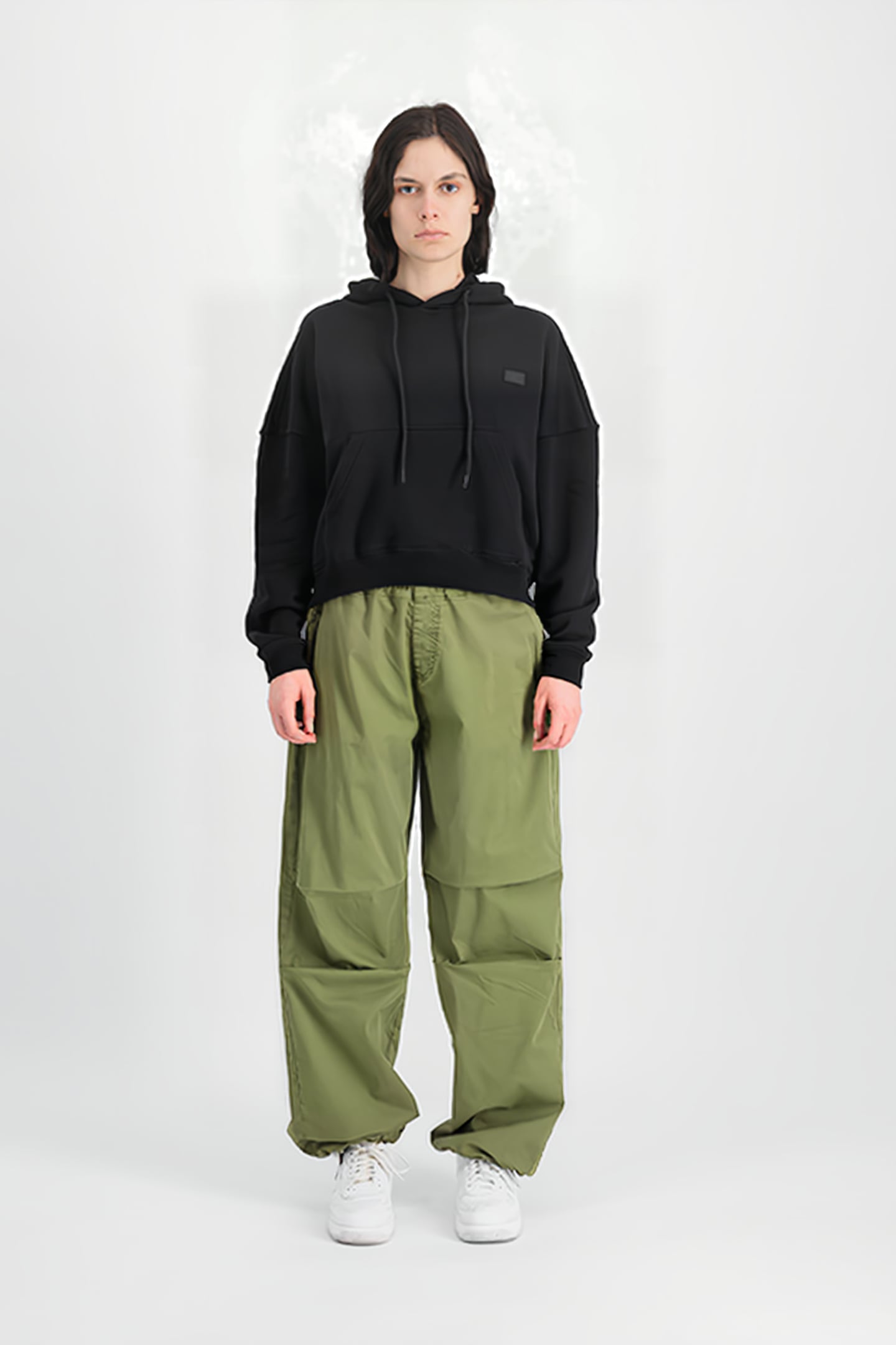 ALPHA ESSENTIALS RL HOODIE BLACK 1
