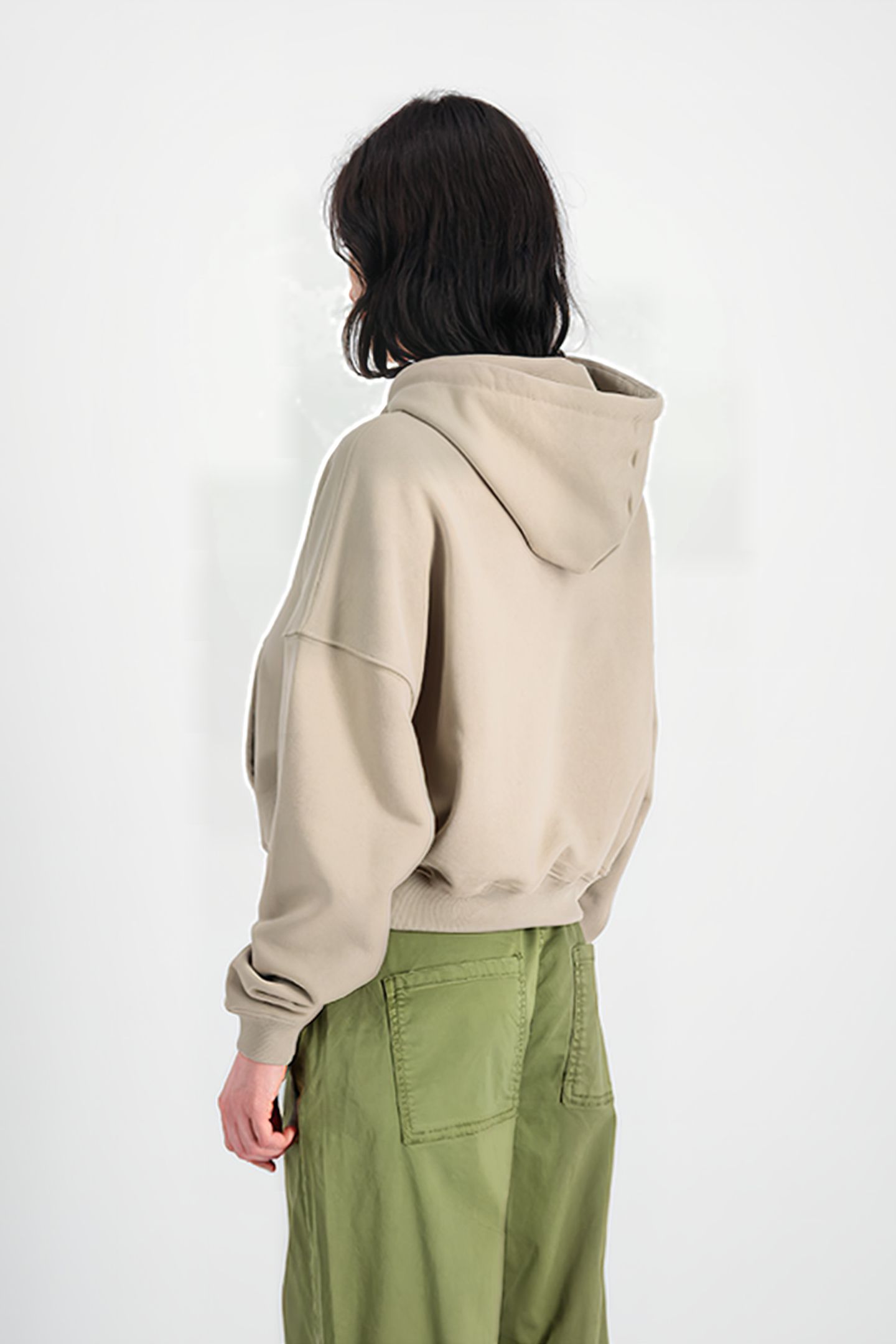 ALPHA ESSENTIALS RL HOODIE VINTAGE SAND 6