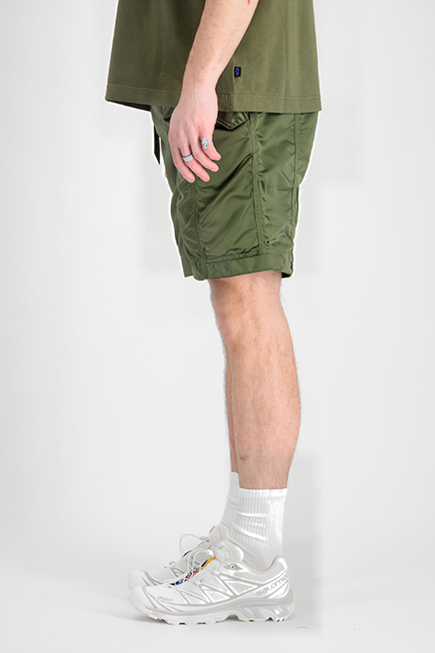 NYLON SHORT UV SAGE-GREEN 6