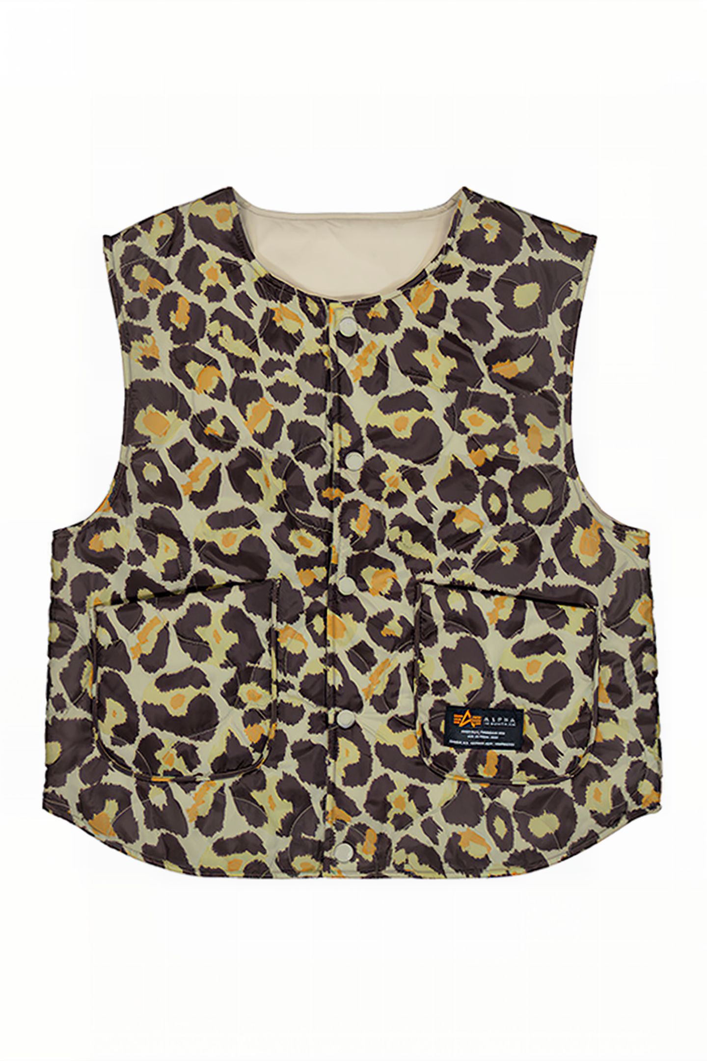 REVERSIBLE VEST CAMO OLIVE LEO CAMO 7