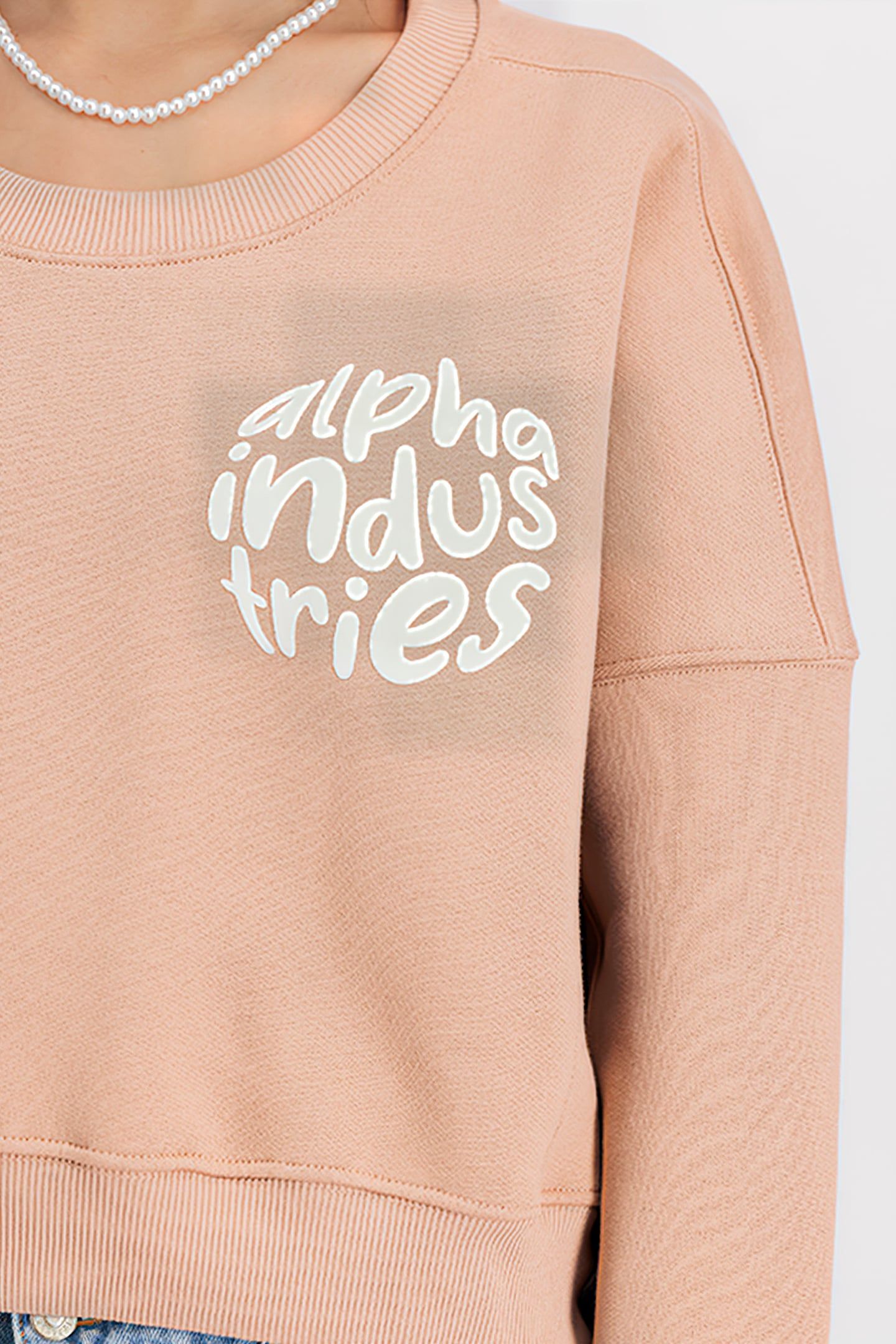 LOGO SWEATER DUSTY CORAL 7