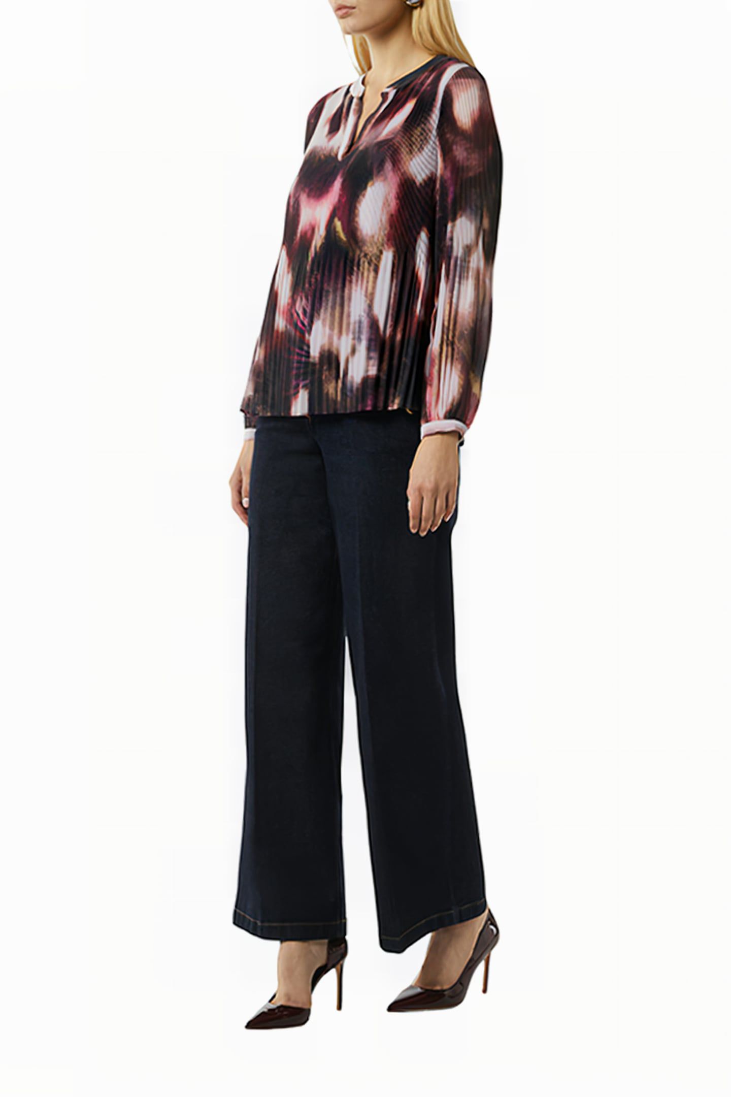 COMMA BLOUSES PLUM AOP 4