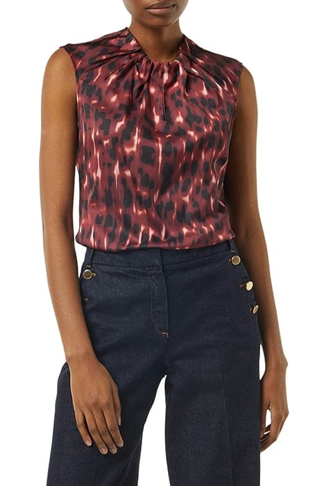 COMMA BLOUSES RED-DARK 1