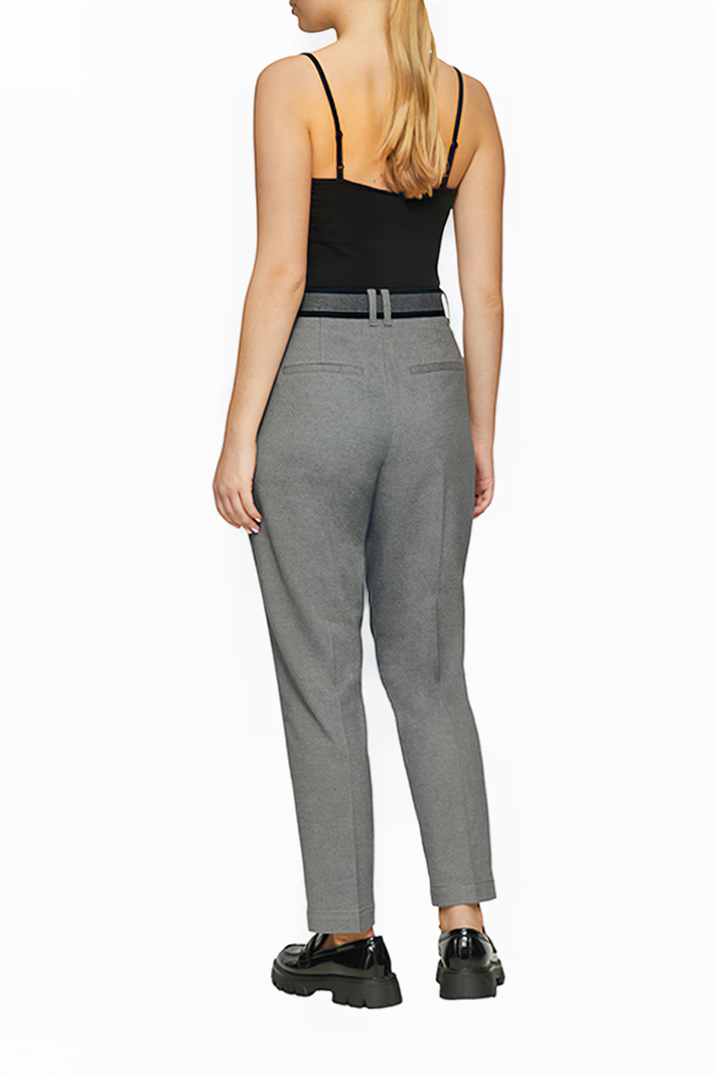 S.OLIVER PANTS GREY/BLACK 3