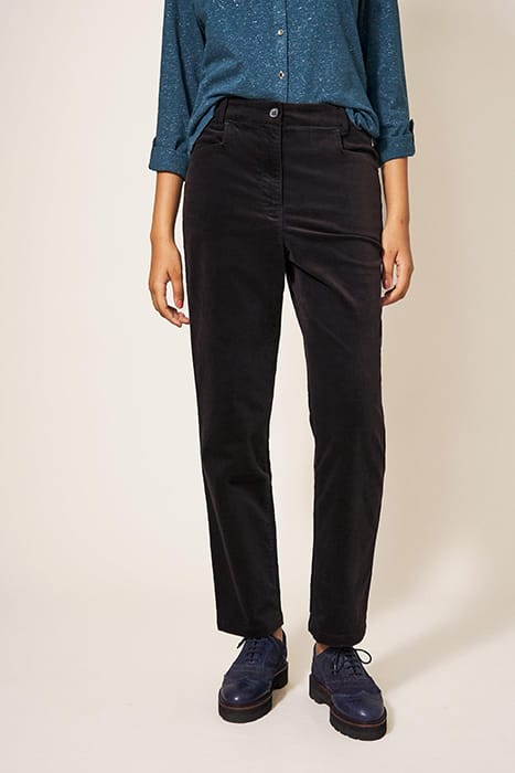 SAVANNAH VELVET TROUSER PURE BLACK 1