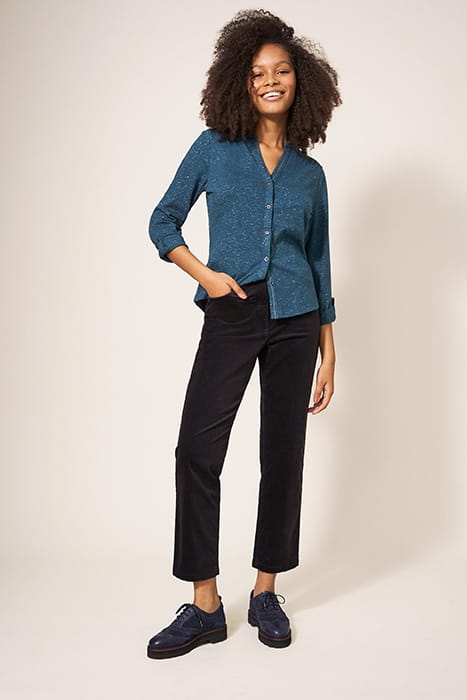 SAVANNAH VELVET TROUSER PURE BLACK 3