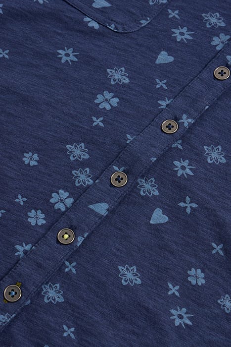 PENNY POCKET JERSEY SHIRT NAVY PRINT 7