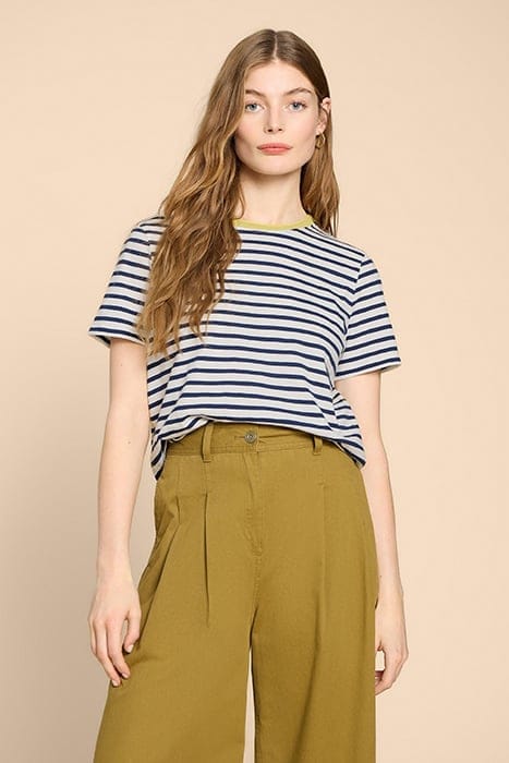 ABBIE TEE WHITE MULTI 1