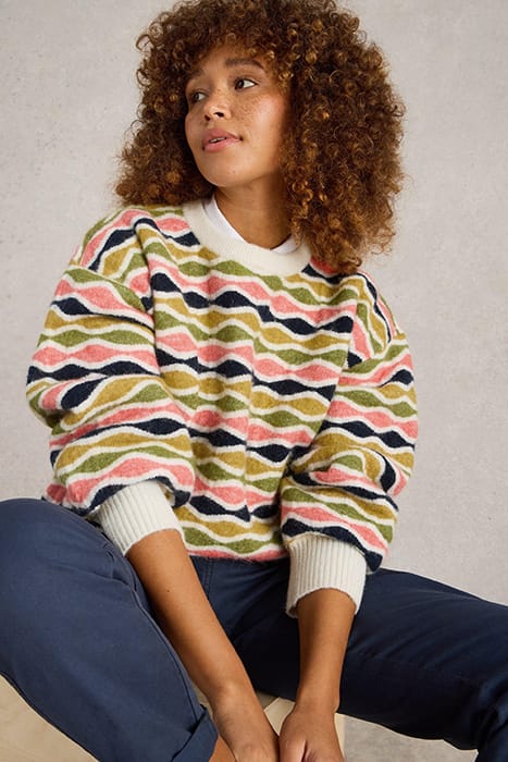 GINA GEO JUMPER NATURAL MULTI 5