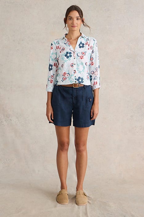 ANNIE JERSEY SHIRT WHITE PRINT 1