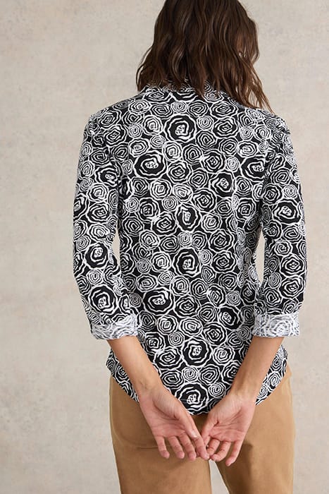ANNIE JERSEY SHIRT BLACK PRINT 2