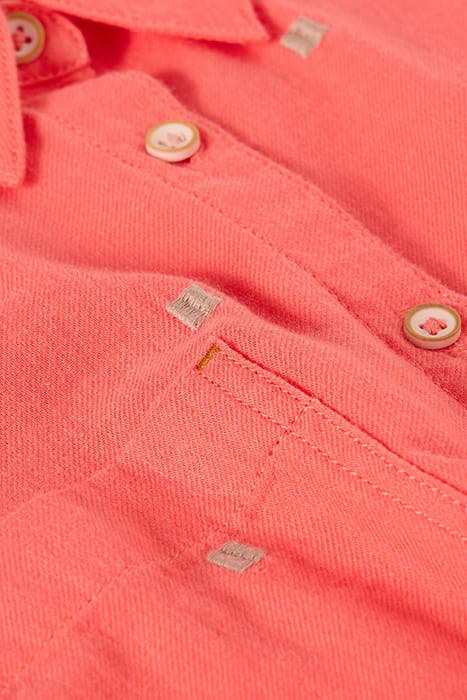 SOPHIE ORGANIC COTTON SHIRT BRIGHT PINK 7