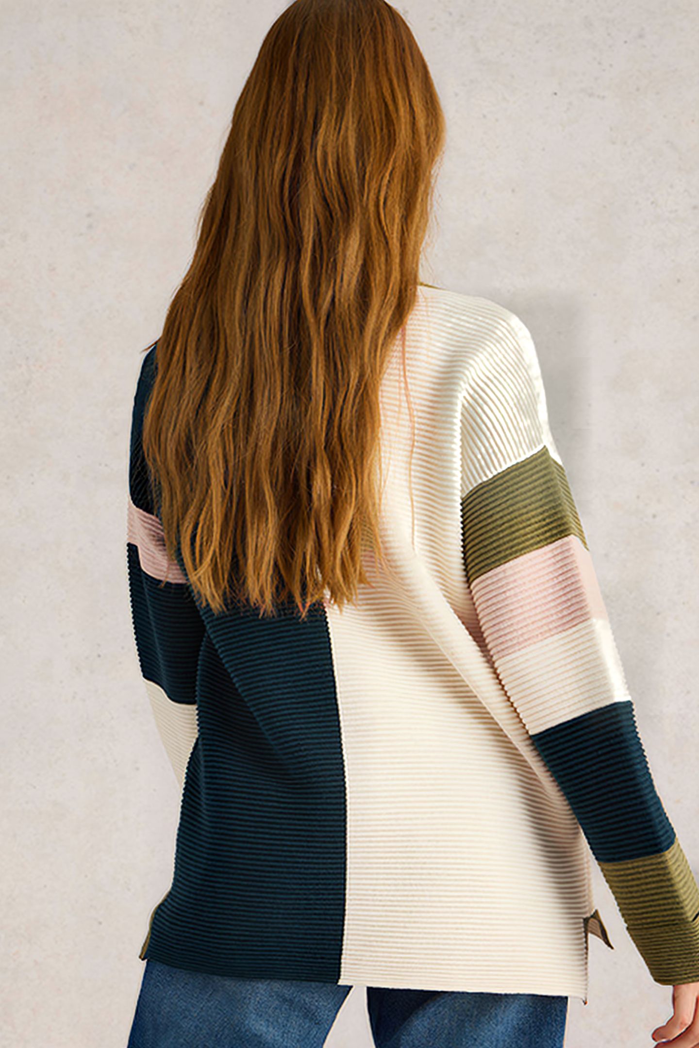JANA COLOURBLOCK JUMPER NATURAL MULTI 2