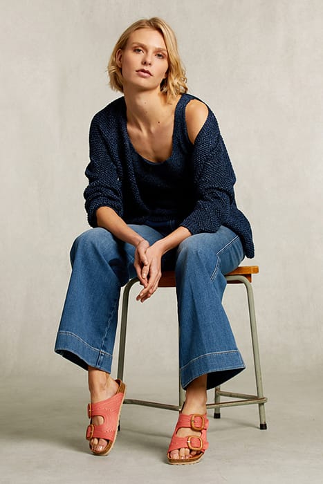 BLUE ROUND NECK LUREX TOP BLUE 3