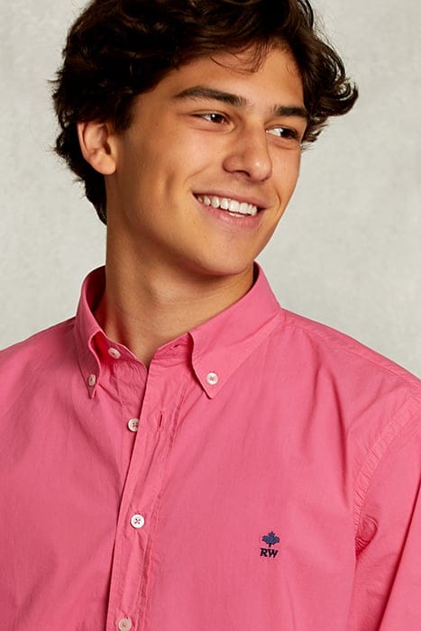 CUSTOM FIT POPLIN SHIRT BONHEUR PINK 4