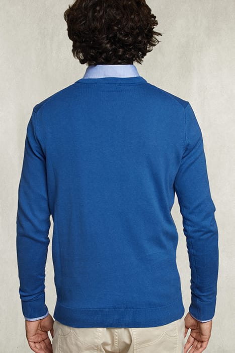 BASIC CREW NECK PULLOVER EXOTIC BLUE MIX BLUE 2