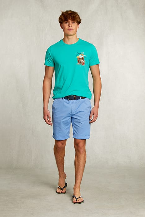 NORMAL FIT BASIC T-SHIRT CITRUS MEL GREEN 3