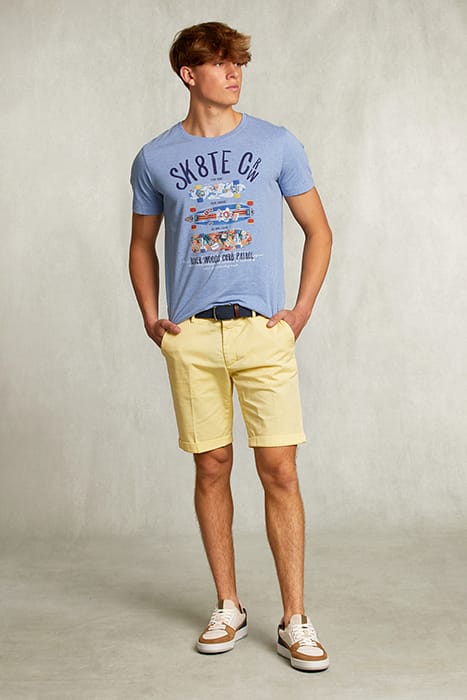 NORMAL FIT BASIC T-SHIRT BLUE GIN MEL BLUE 3