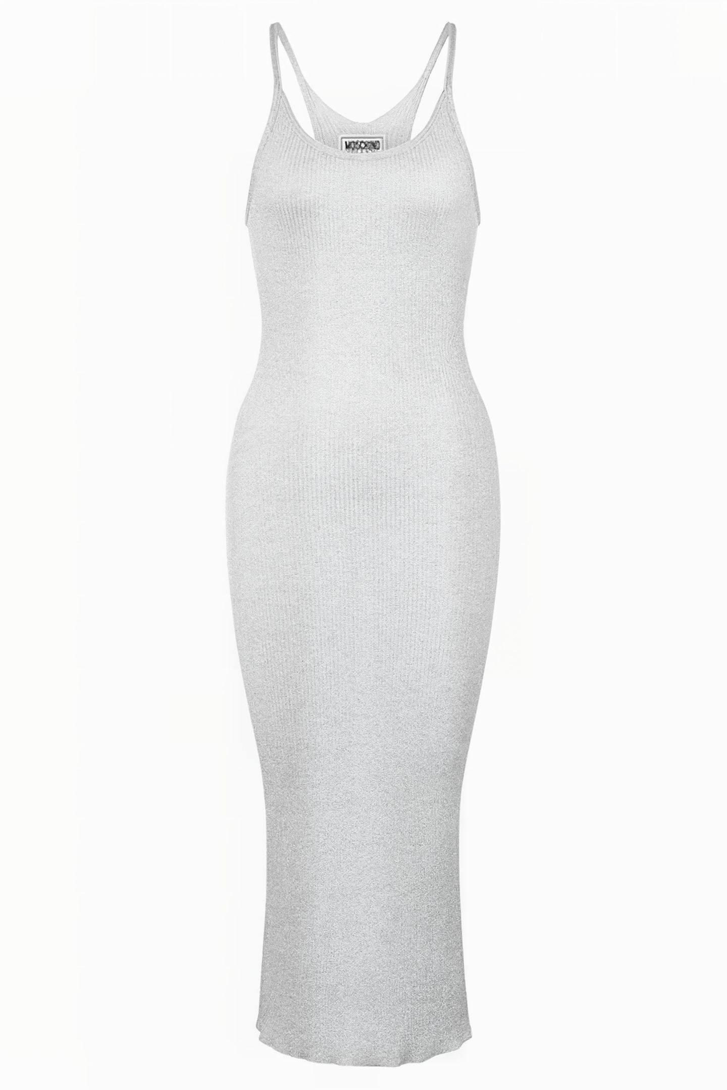 LUREX COTTON KNIT DRESS SILVER 3