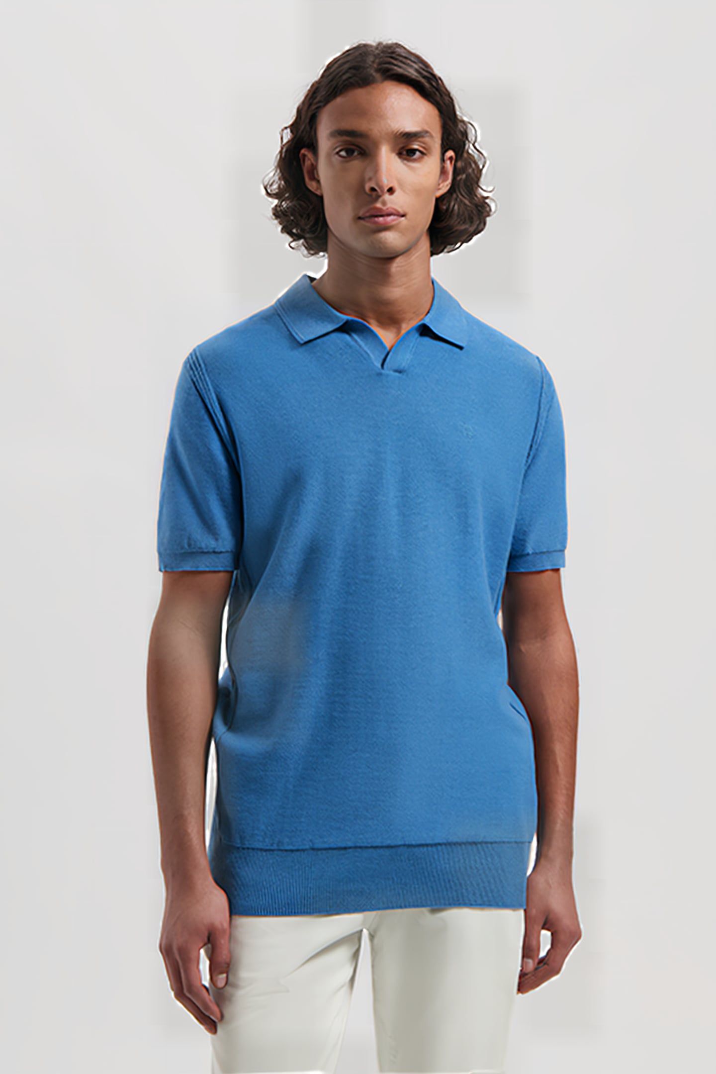 DS_MERCURY SHORT SLEEVE POLO AEGEAN BLUE AEGEAN BLUE 1