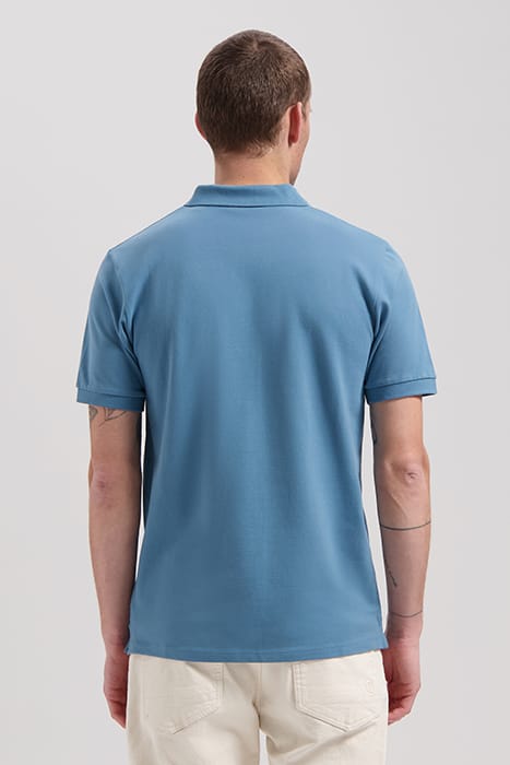 DS_BOWIE V- NECK POLO AEGEAN BLUE AEGEAN BLUE 2
