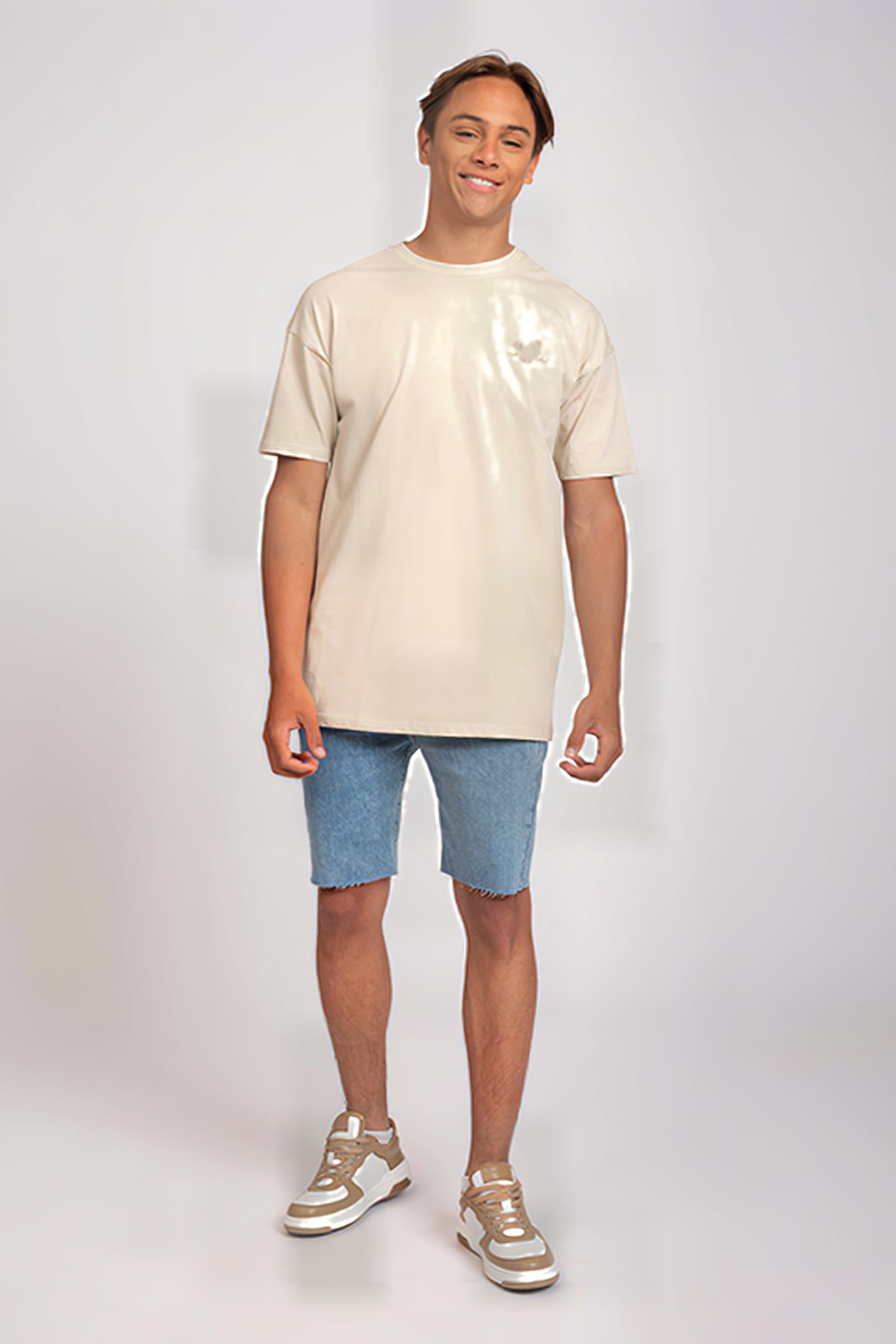 FARYL DENIM SHORT WASHED BLUE 1