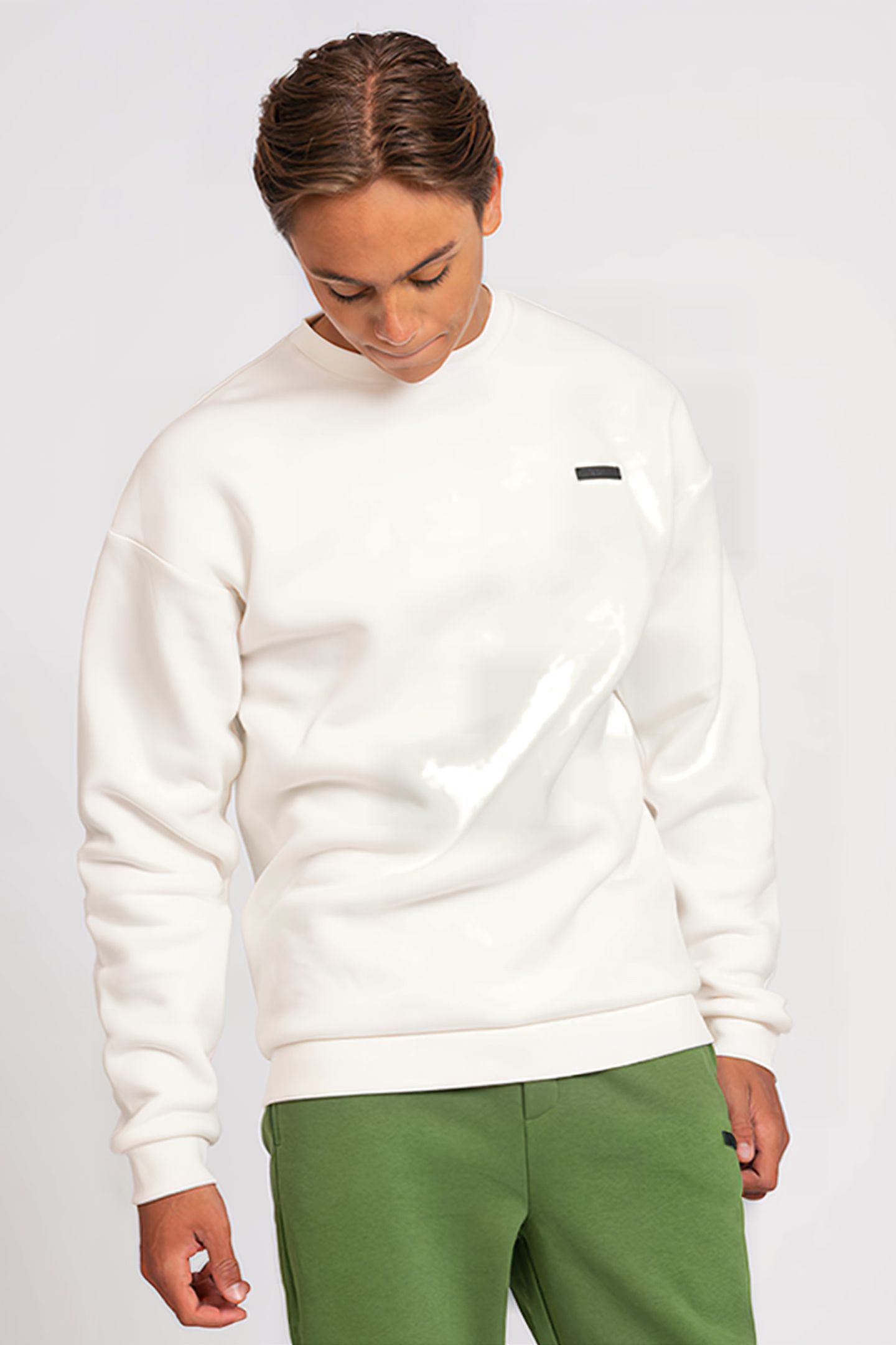 PALM SWEATSHIRT OFF WHITE 1