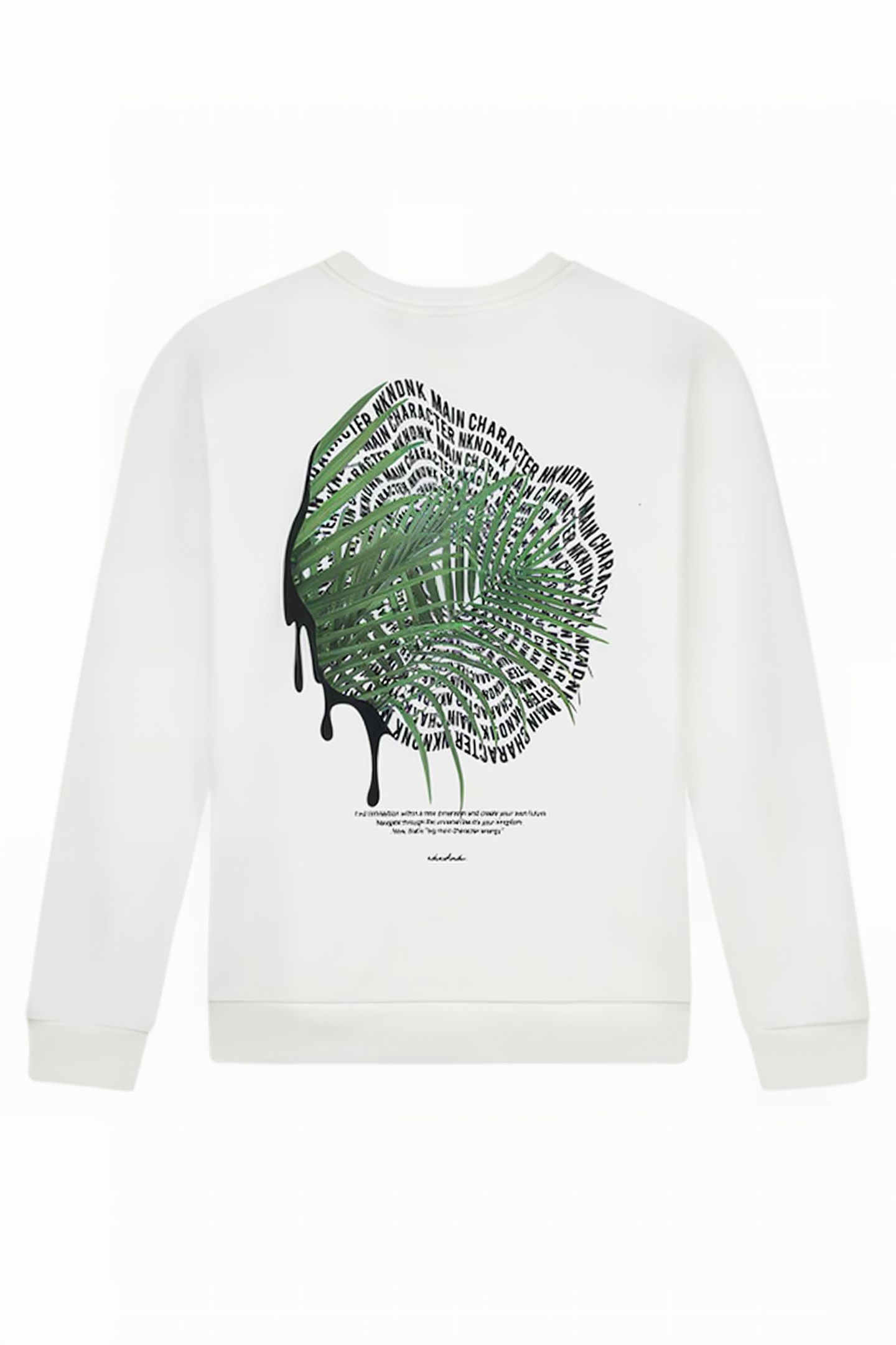PALM SWEATSHIRT OFF WHITE 4