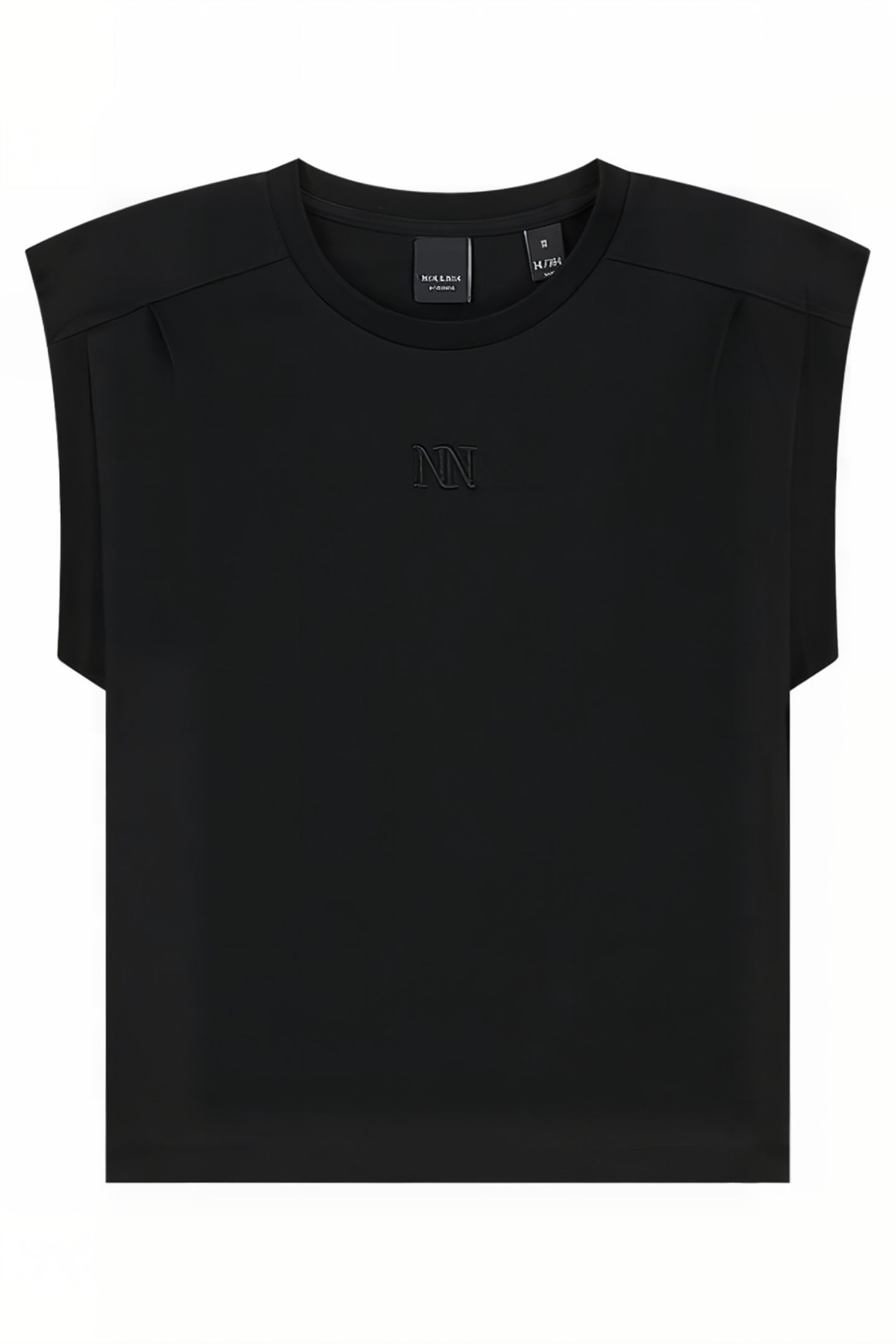 PLEAT T-SHIRT BLACK 2